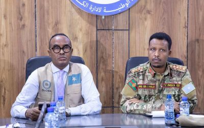رئيس الهيئة الوطنية لإدارة الكوارث يستقبل قائد القوات البرية للجيش الوطني الصومالي
