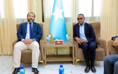 SoDMA Commissioner held a meeting in his office head of  tika somalia.