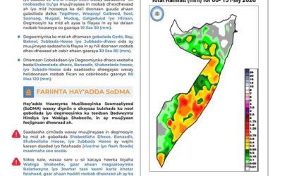 SoDMA Issues Weekly Flood Warning and Gu Rainfall Advisory for May 6–13, 2026