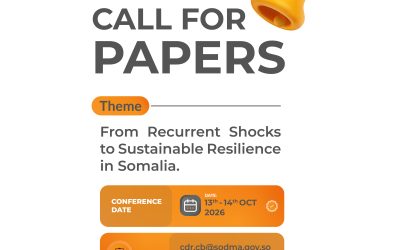 Call for Papers for the 3rd Annual Somalia Disaster Resilience Conference (SDRC 2026)