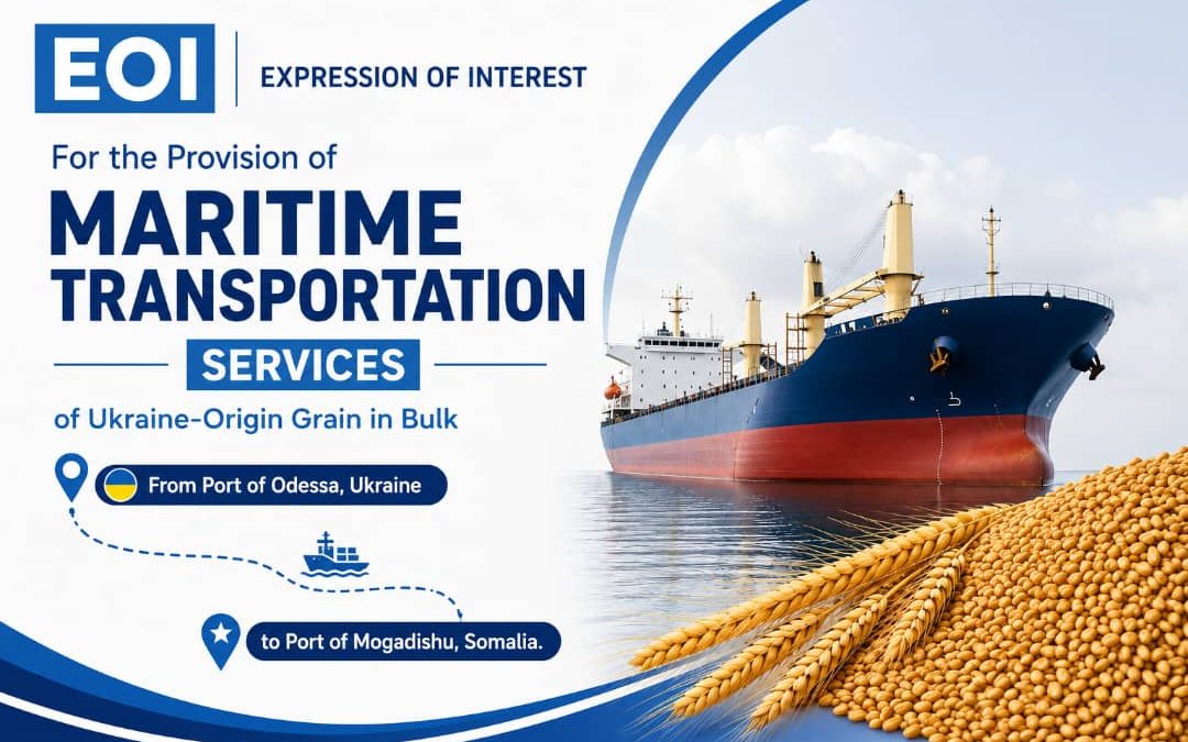 EOI – Provision of Maritime Transportation Services for 28,000 Metric Tons of Ukraine-Origin Grain in Bulk.