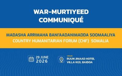 Somalia Country Humanitarian Forum Issues Final Communiqué