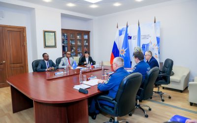 SoDMA Commissioner meet he Deputy Minister of Civil Defence, Emergencies, and Disaster Relief during his visit to Russia