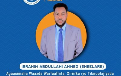 Guddoomiyaha SoDMA Oo U Magacaabay Ibrahim Axmed Agaasimaha Waaxda Warfaafinta, Isgaarsiinta Iyo Tiknoolajiyada