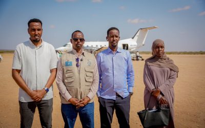 Wafdi SoDMA ah oo Gaaray Beledweyne si uu Uga Qaybqaato Shirarka Baniโaadannimada iyo Arrimaha El Niรฑo.